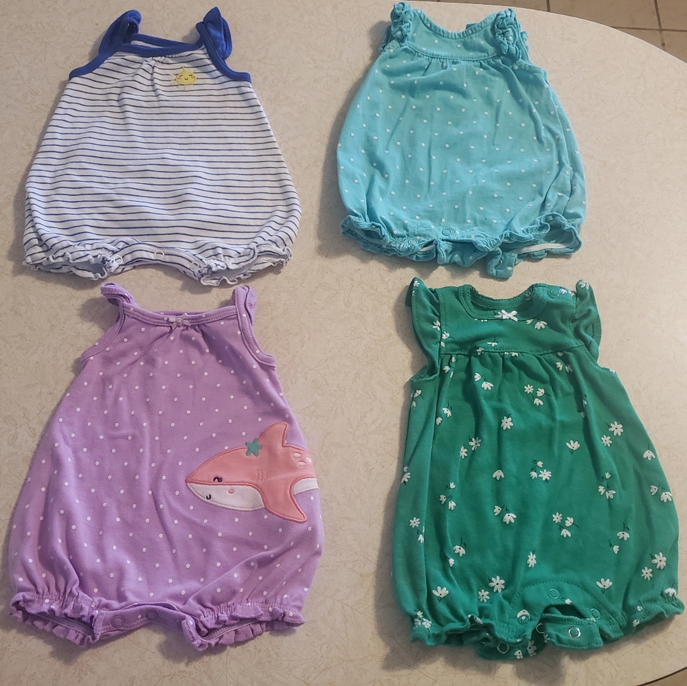 8 Brand New Girls (Rompers) outfits.
